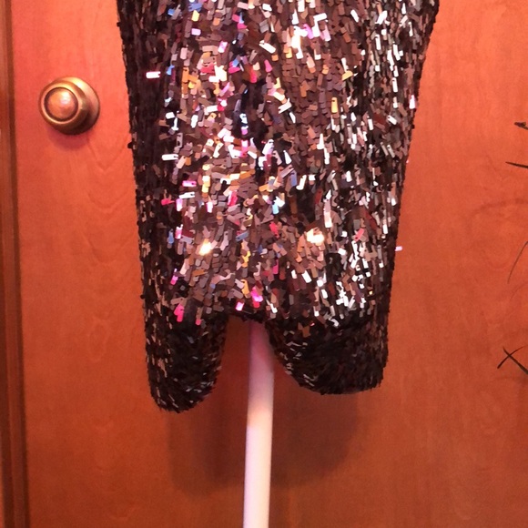 Sexy Express Silver Sequin Dress - Picture 13 of 16